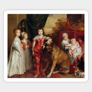 Five Eldest Children of Charles I by Anthony van Dyck Magnet